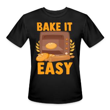 Bread Baking Bread Maker - Men's Moisture Wicking Performance T-Shirt - black - Front - Jackson (183cm)