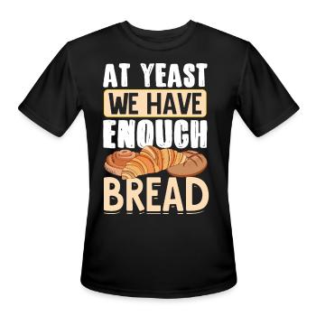 Bread Baking Bread Maker - Men's Moisture Wicking Performance T-Shirt - black - Front - Jackson (183cm)