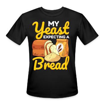 Bread Baking Bread Maker - Men's Moisture Wicking Performance T-Shirt - black - Front - Jackson (183cm)