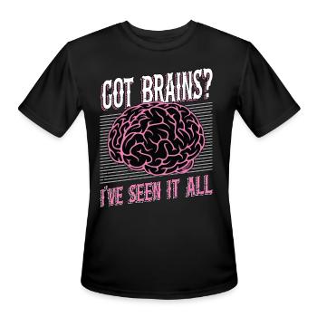 Neurosurgeon Got Brains I've Seen It Neuroscience - Men's Moisture Wicking Performance T-Shirt - black - Front - Jackson (183cm)