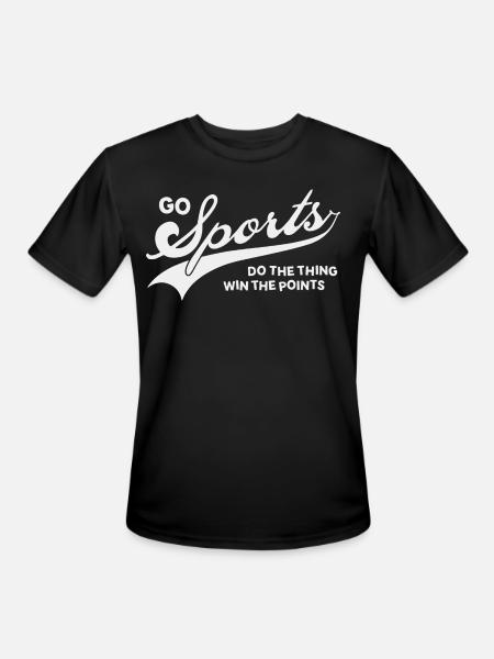 Go Sports - Men's Moisture Wicking Performance T-Shirt - black