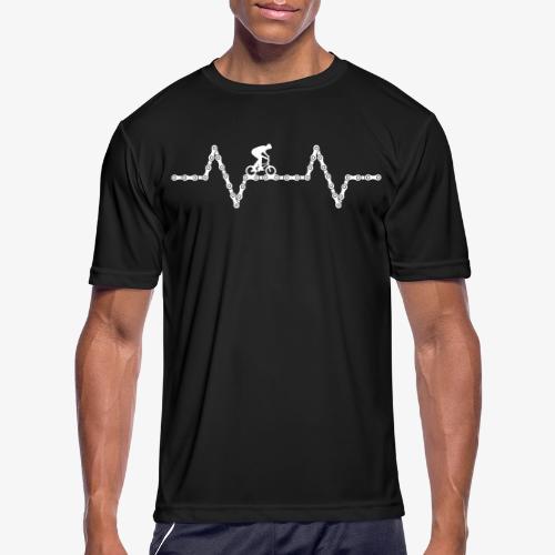 bmx bike heartbeat - Men's Moisture Wicking Performance T-Shirt