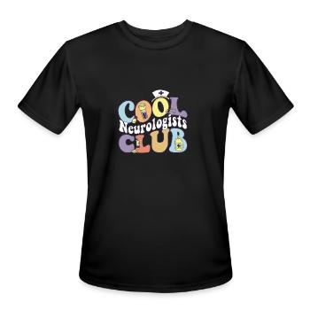 Cool Neurologists Club Neurology Practitioner - Men's Moisture Wicking Performance T-Shirt - black - Front - Jackson (183cm)