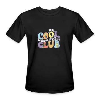 Cool Neurosurgeons Club Neurology Practitioner - Men's Moisture Wicking Performance T-Shirt - black - Front - Jackson (183cm)