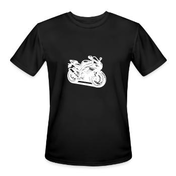 Motor Race Extreme Sports Racing Motorsport - Men's Moisture Wicking Performance T-Shirt - black - Front - Jackson (183cm)