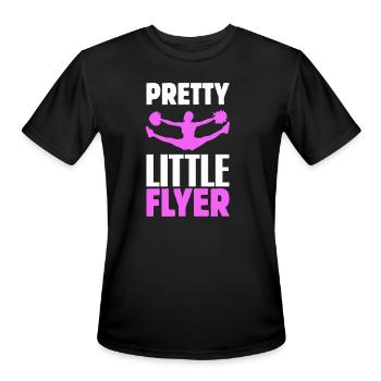 Pretty Little Flyer Cheer Silhouette - Men's Moisture Wicking Performance T-Shirt - black - Front - Jackson (183cm)