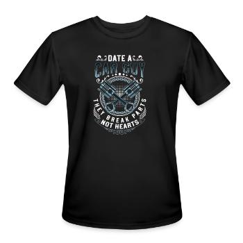 Car Motorsport Wrenches Engine - Men's Moisture Wicking Performance T-Shirt - black - Front - Jackson (183cm)