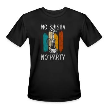 Hookah Smoker Smoke - Men's Moisture Wicking Performance T-Shirt - black - Front - Jackson (183cm)