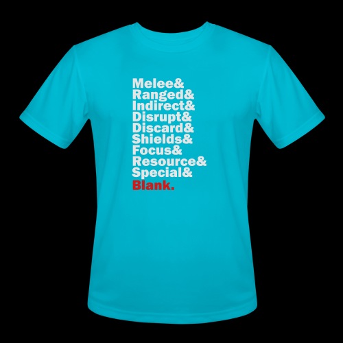Discard to Reroll - Sides of the Die - Men's Moisture Wicking Performance T-Shirt