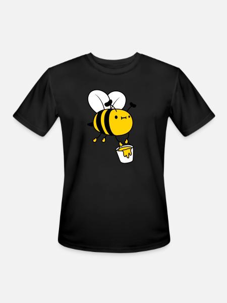 Honey bucket bee - Men's Moisture Wicking Performance T-Shirt - black