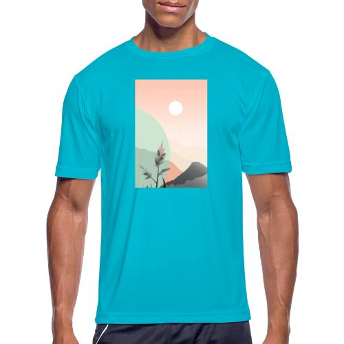 Retro Sunrise - Men's Moisture Wicking Performance T-Shirt