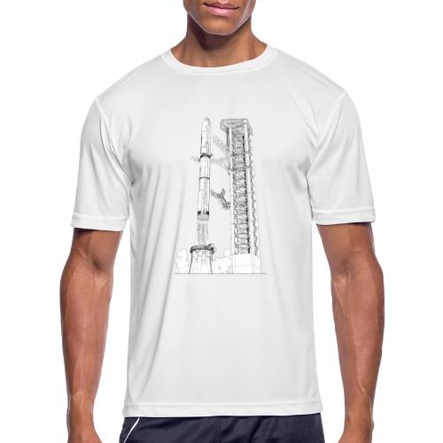 Starship Super-Heavy Lift Launch Vehicle - No Text - Men's Moisture Wicking Performance T-Shirt
