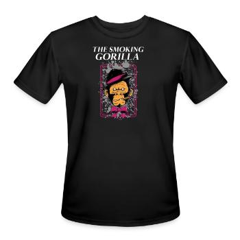 THE SMOKING GORILLA - Men's Moisture Wicking Performance T-Shirt - black - Front - Jackson (183cm)