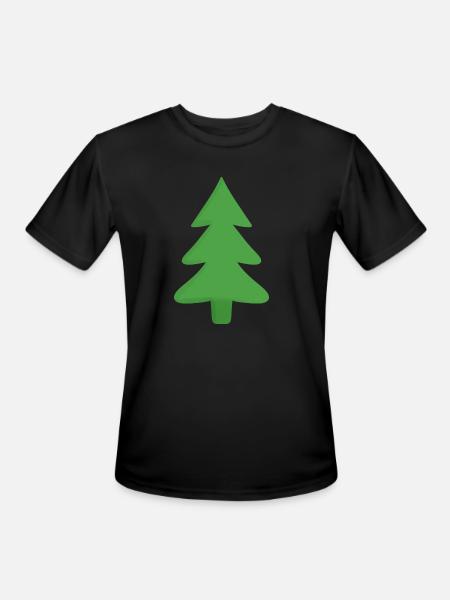 Pine Tree - Men's Moisture Wicking Performance T-Shirt - black