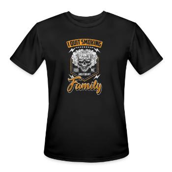 Non-Smoking Cigarettes No Smoking - Men's Moisture Wicking Performance T-Shirt - black - Front - Jackson (183cm)