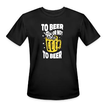 To Beer or not To Beer - Men's Moisture Wicking Performance T-Shirt - black - Front - Jackson (183cm)