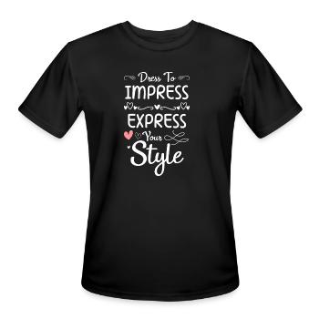 Fashion Clothing Fashion Show - Men's Moisture Wicking Performance T-Shirt - black - Front - Jackson (183cm)