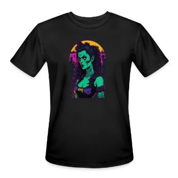 Monster Girl - Men's Moisture Wicking Performance T-Shirt - black - Front - Jackson (183cm)