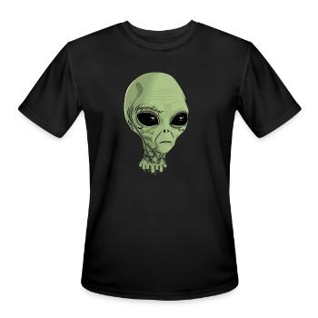 Alien Tattoo - Men's Moisture Wicking Performance T-Shirt - black - Front - Jackson (183cm)