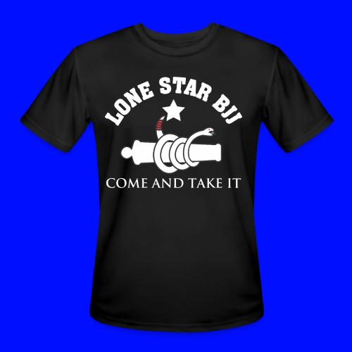 Lone Star BJJ - Come and Take It - White and Red - Men's Moisture Wicking Performance T-Shirt