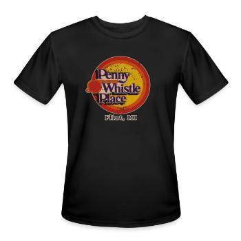 Penny Whistle Place - Men's Moisture Wicking Performance T-Shirt - black - Front - Jackson (183cm)