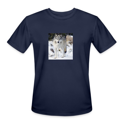 Canis lupus occidentalis - Men's Moisture Wicking Performance T-Shirt