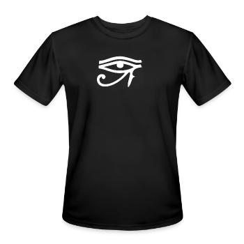 Eye of Horus - Men's Moisture Wicking Performance T-Shirt - black - Front - Jackson (183cm)