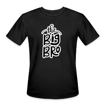 The Big Bro - Men's Moisture Wicking Performance T-Shirt - black - Front - Jackson (183cm)