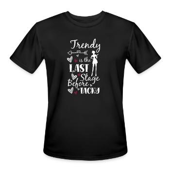 Fashion Lovers Shopping Fashion Queen Trendsetter - Men's Moisture Wicking Performance T-Shirt - black - Front - Jackson (183cm)