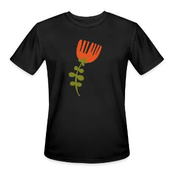 Simple Flower Amsterdam - Men's Moisture Wicking Performance T-Shirt - black - Front - Jackson (183cm)