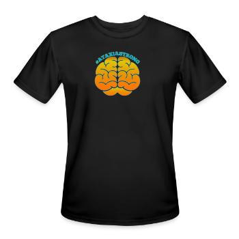 #ATAXIASTRONG - Men's Moisture Wicking Performance T-Shirt - black - Front - Jackson (183cm)