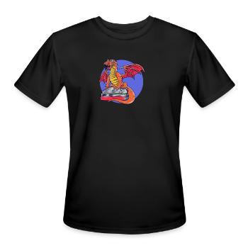 Reading Dragon Books Magic Dungeon - Men's Moisture Wicking Performance T-Shirt - black - Front - Jackson (183cm)