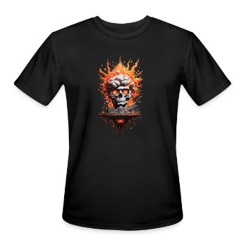 nuclear explosion 1 - Men's Moisture Wicking Performance T-Shirt - black - Front - Jackson (183cm)