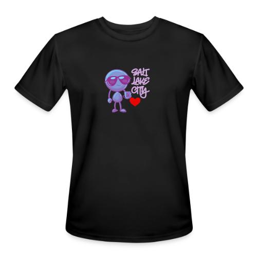 Smoon City 19 Salt Lake City - Men's Moisture Wicking Performance T-Shirt
