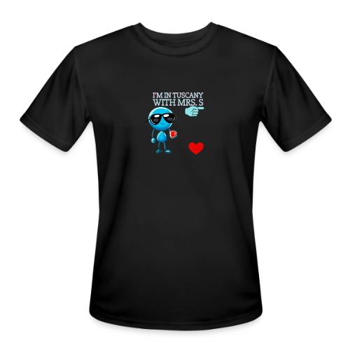 Smoon City_I'm in Tuscany with Mrs. S - Men's Moisture Wicking Performance T-Shirt