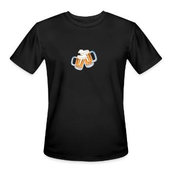 Beer - Men's Moisture Wicking Performance T-Shirt - black - Front - Jackson (183cm)
