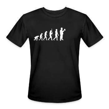 beer - Men's Moisture Wicking Performance T-Shirt - black - Front - Jackson (183cm)