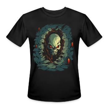 Inside the Dungeon of Terror - Men's Moisture Wicking Performance T-Shirt - black - Front - Jackson (183cm)