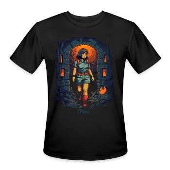Explore the Dungeon with Dora - Men's Moisture Wicking Performance T-Shirt - black - Front - Jackson (183cm)