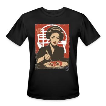 Sushi Meal – A Feast of Flavors - Men's Moisture Wicking Performance T-Shirt - black - Front - Jackson (183cm)