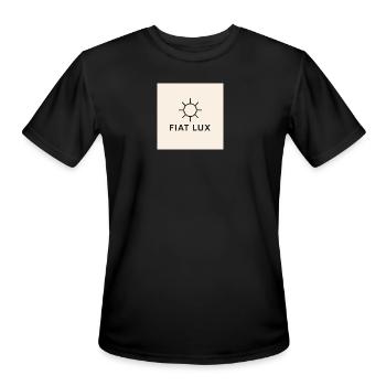 Fiat Lux Sun Emblem - Men's Moisture Wicking Performance T-Shirt - black - Front - Jackson (183cm)