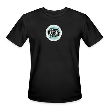 Electric Eye Burst - Men's Moisture Wicking Performance T-Shirt - black - Front - Jackson (183cm)