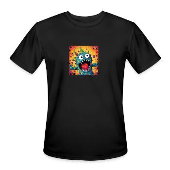 A Surprised Creation - Men's Moisture Wicking Performance T-Shirt - black - Front - Jackson (183cm)