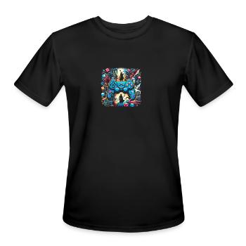 Epic Quest Control - Men's Moisture Wicking Performance T-Shirt - black - Front - Jackson (183cm)