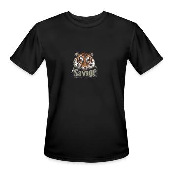 Fierce Savage, Unleash your inner strength - Men's Moisture Wicking Performance T-Shirt - black - Front - Jackson (183cm)