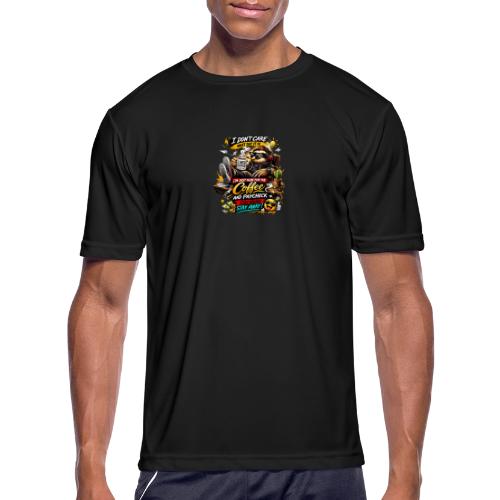 Just Here for Coffee and Paycheck - Men's Moisture Wicking Performance T-Shirt