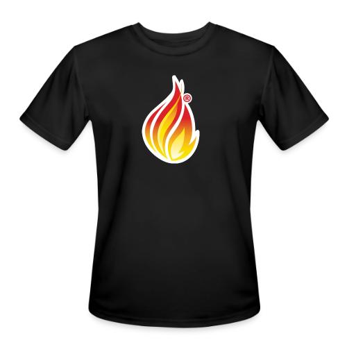 HL7 FHIR Flame graphic with white background - Men's Moisture Wicking Performance T-Shirt