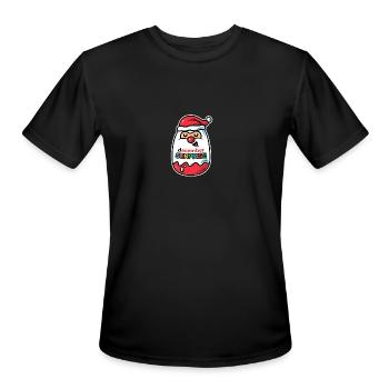 December Surprise - Men's Moisture Wicking Performance T-Shirt - black - Front - Jackson (183cm)