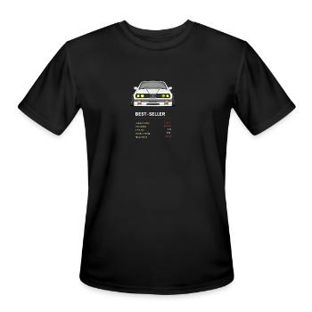 Motorsport car e30 - Men's Moisture Wicking Performance T-Shirt - black - Front - Jackson (183cm)