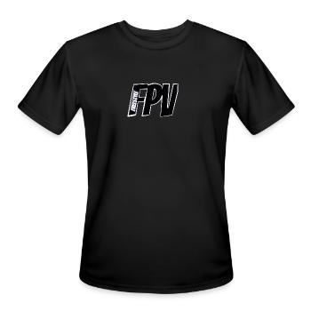 FPV Freestyle Drone Drones - Men's Moisture Wicking Performance T-Shirt - black - Front - Jackson (183cm)